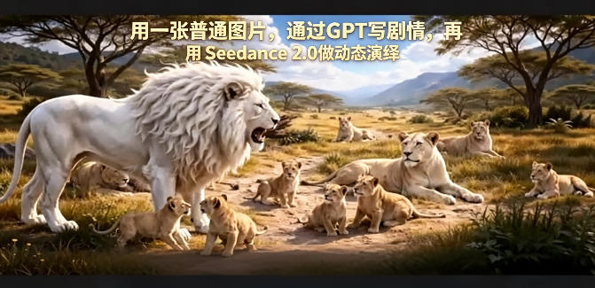 用一张普通图片，通过GPT写剧情，再用Seedance 2.0做动态演绎，居然能生成迪士尼风格搞笑动画-悟空知识星球