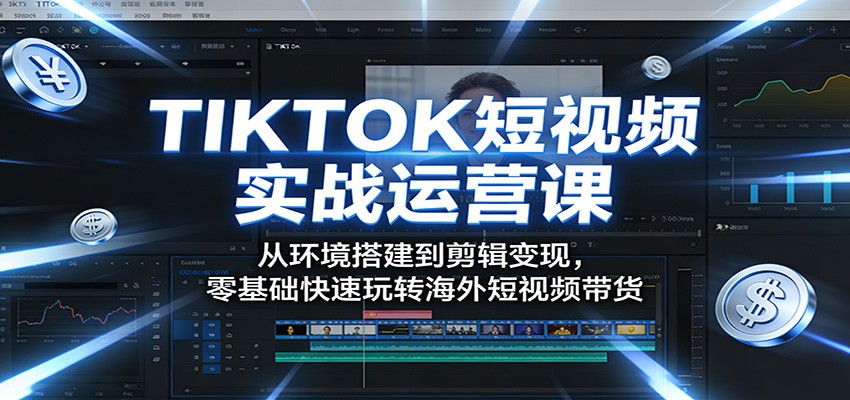 TIKTOK短视频实战运营课：从环境搭建到剪辑变现，零基础快速玩转海外短视频带货-悟空知识星球