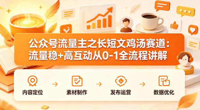 公众号流量主之长短文鸡汤赛道，流量稳+高互动，从0-1全流程讲解-悟空知识星球