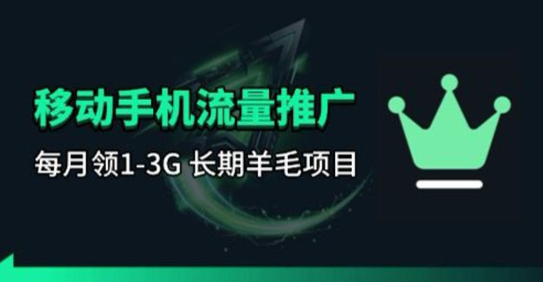 手机流量领取推广_每月一轮，刚需类的长期项目-悟空知识星球
