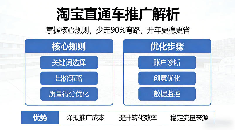 淘宝直通车推广解析，掌握核心规则，少走90%弯路，开车更稳更省-悟空知识星球