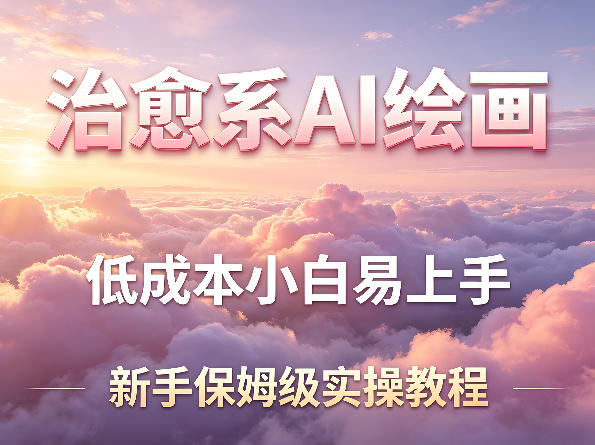 治愈系AI绘画提示词项目，低成本小白易上手，每天10分钟，新手保姆级实操教程-悟空知识星球