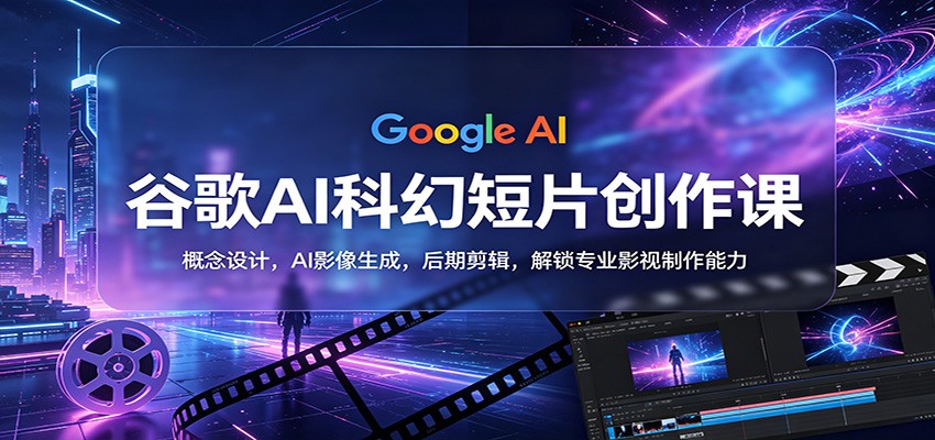 谷歌AI科幻短片创作课：概念设计，AI影像生成，后期剪辑，解锁专业影视制作能力-悟空知识星球