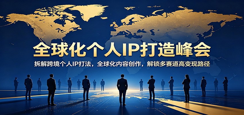 全球化个人IP打造峰会：拆解跨境个人IP打法，全球化内容创作，解锁多赛道高变现路径-悟空知识星球