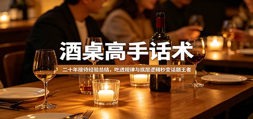 酒桌高手话术：二十年接待经验总结，吃透规律与底层逻辑秒变话题王者-悟空知识星球