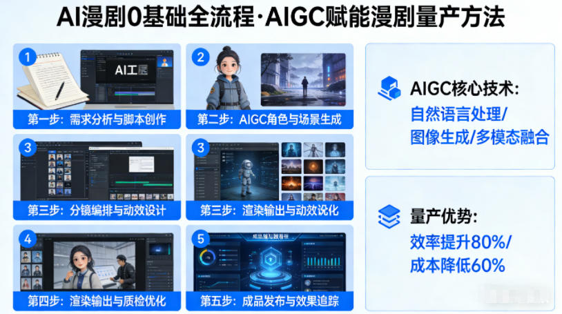 AI漫剧0基础全流程，快速掌握AIGC赋能的漫剧量产方法-悟空知识星球