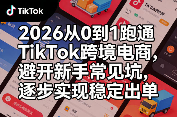 2026从0到1跑通TikTok跨境电商,避开新手常见坑,逐步实现稳定出单-悟空知识星球
