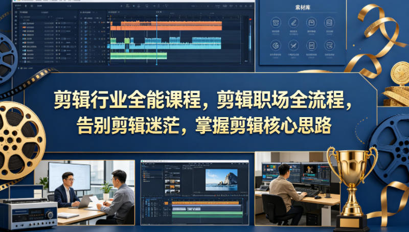 剪辑行业全能课程，剪辑职场全流程，告别剪辑迷茫，掌握剪辑核心思路-悟空知识星球