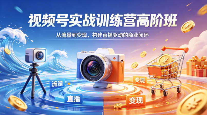 视频号实战训练营高阶班，从流量到变现，构建直播驱动的商业闭环（26年4月）-悟空知识星球