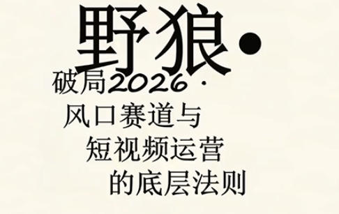 野狼团队·多平台实操运营课，覆盖AI口播、服装、好物、漫剪等热门玩法（更新4月）-悟空知识星球