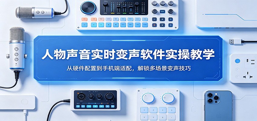 人物声音实时变声软件实操教学：从硬件配置到手机端适配，解锁多场景变声技巧-悟空知识星球
