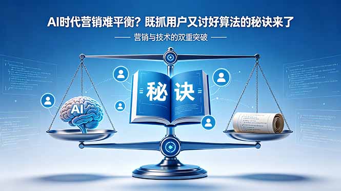 （18600期）AI时代营销难平衡？既抓用户又讨好算法的秘诀来了【原创双语字幕】-悟空知识星球
