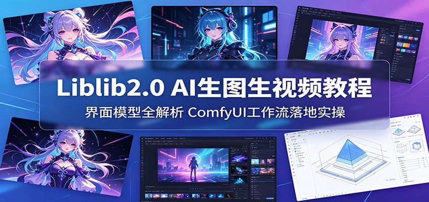 Liblib2.0 AI生图生视频教程：界面模型全解析，ComfyUI工作流落地实操-悟空知识星球