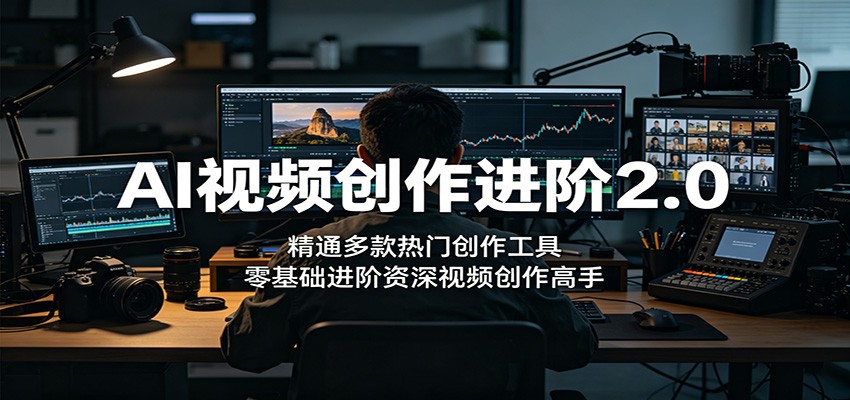 AI视频创作进阶2.0：精通多款热门创作工具，零基础进阶资深视频创作高手-悟空知识星球