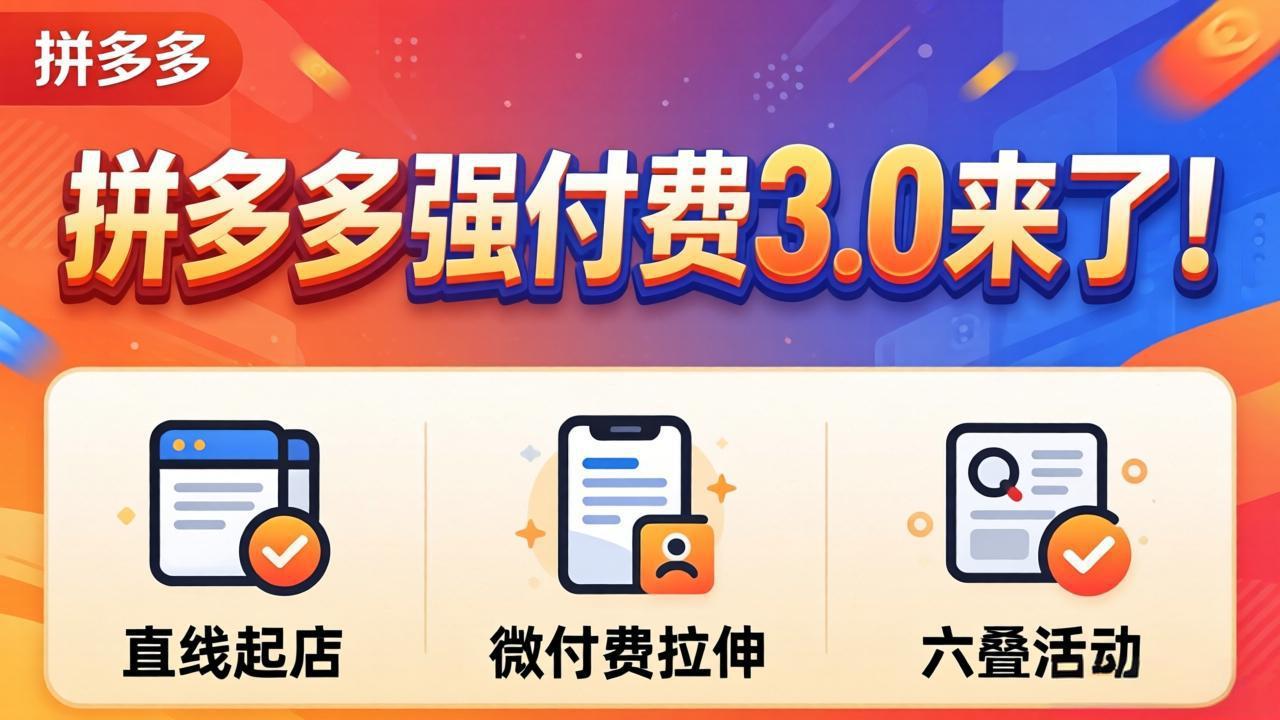 （18284期）拼多多强付费3.0来了（更新4月）直线起店+微付费拉伸+六叠活动，稳定起店破解流量瓶颈-悟空知识星球
