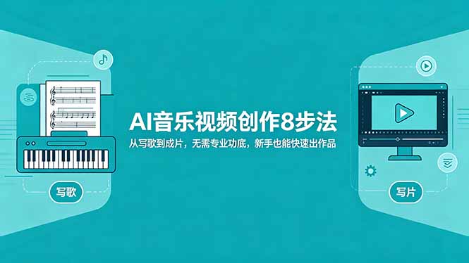 （18340期）AI音乐视频创作8步法：从写歌到成片，无需专业功底，新手也能快速出作品-悟空知识星球