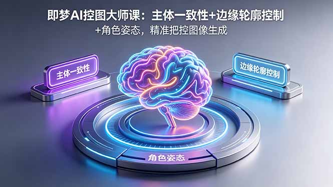 （18619期）即梦AI控图大师课：主体一致性+边缘轮廓控制+角色姿态，精准把控图像生成-悟空知识星球