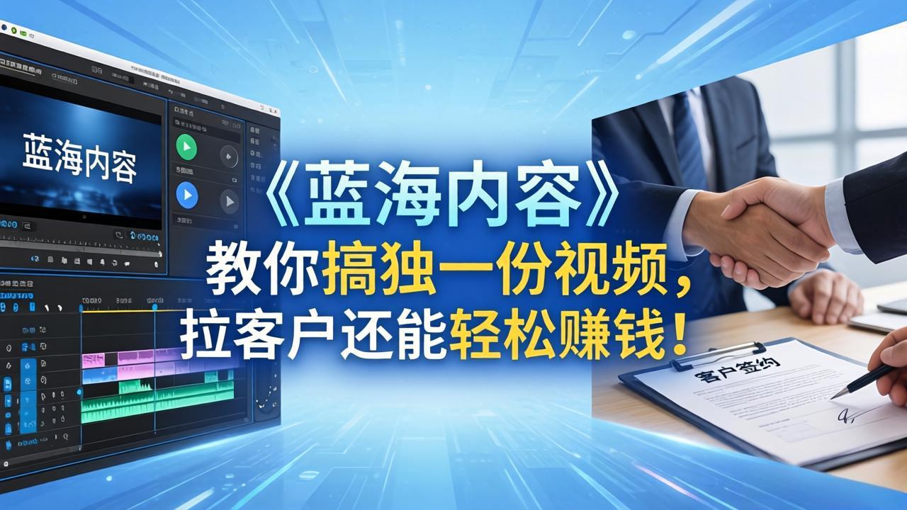 （18301期）做视频卷不动了？《蓝海内容》教你搞独一份视频，拉客户还能轻松赚钱！-悟空知识星球