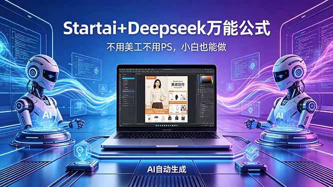 （18341期）AI自动做电商详情页：Startai+Deepseek万能公式，不用美工不用PS，小白也能做-悟空知识星球