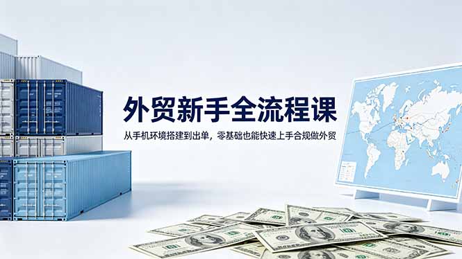 （18481期）外贸新手全流程课：从手机环境搭建到出单，零基础也能快速上手合规做外贸-悟空知识星球