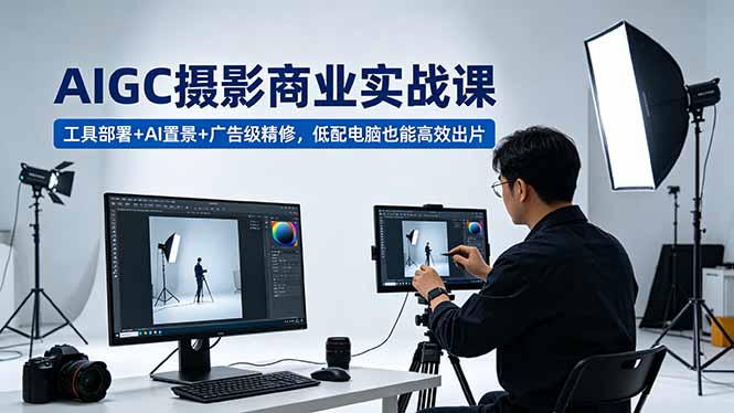（18434期）AIGC 摄影商业实战课，工具部署+AI置景+广告级精修，低配电脑也能高效出片-悟空知识星球
