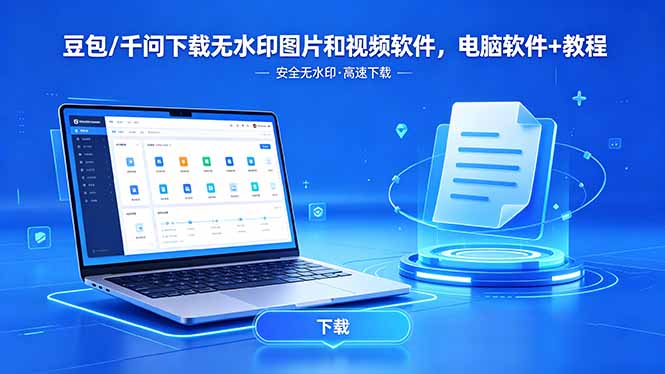 （18456期）豆包/千问下载无水印图片和视频软件，电脑软件+教程-悟空知识星球