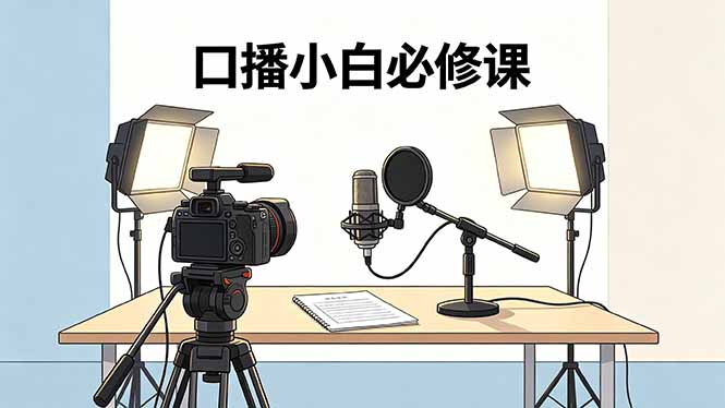 (18428期)口播小白必修课:录像收音灯光设备+脚本撰写,搭专业级录制场景-悟空知识星球