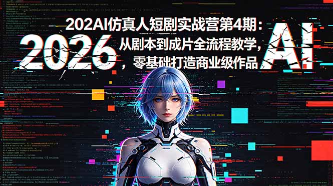 （18656期）2026AI仿真人短剧实战营第4期：从剧本到成片全流程教学，零基础打造商业级作品-悟空知识星球
