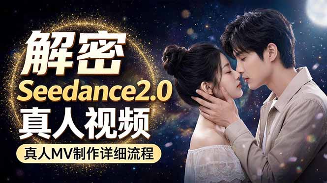 （18289期）Seedance 2.0电影级真人 MV全流程拆解：提示词、运镜、粒子特效，手把手实操-悟空知识星球