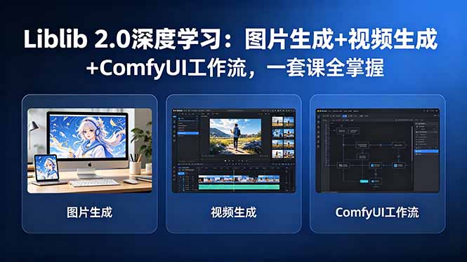 （18349期）Liblib 2.0深度学习：图片生成+视频生成+ComfyUI工作流，一套课全掌握-悟空知识星球