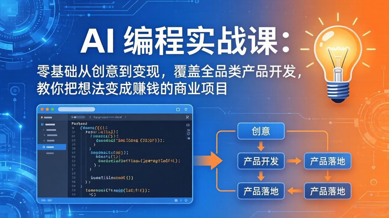 （18307期）AI编程实战课-第三期-5月3更新：零基础从创意到变现，覆盖全品类产品开发，把想法变成赚钱项目-悟空知识星球