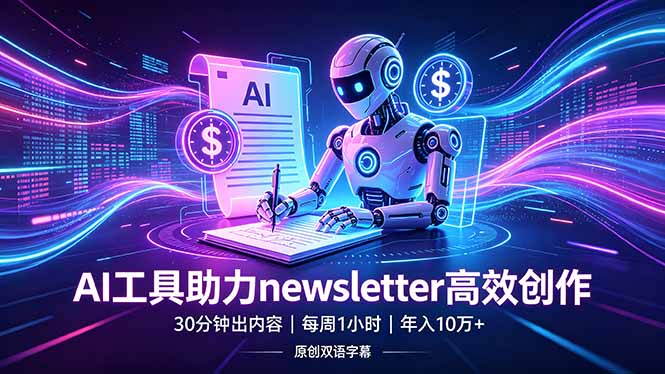 （18279期）做newsletter怕费时间？AI工具帮你30分钟出内容，每周1小时，年入10万+【原创双语字幕】-悟空知识星球