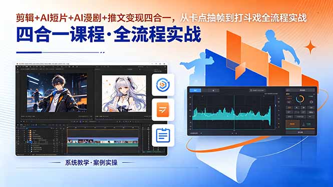 （18463期）剪辑+AI短片+AI漫剧+推文变现四合一，从卡点抽帧到打斗戏全流程实战-悟空知识星球
