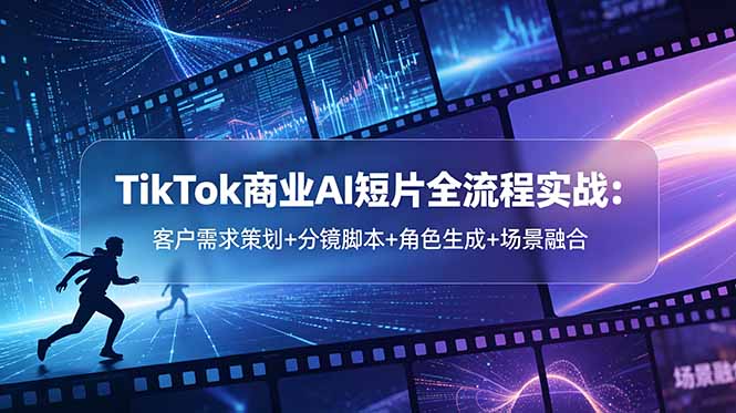 (18678期)TikTok商业AI短片全流程实战:客户需求策划+分镜脚本+角色生成+场景融合-悟空知识星球