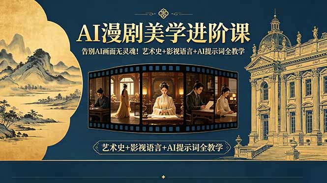 （18480期）告别AI画面无灵魂！AI漫剧美学进阶课，艺术史+影视语言+AI提示词全教学-悟空知识星球