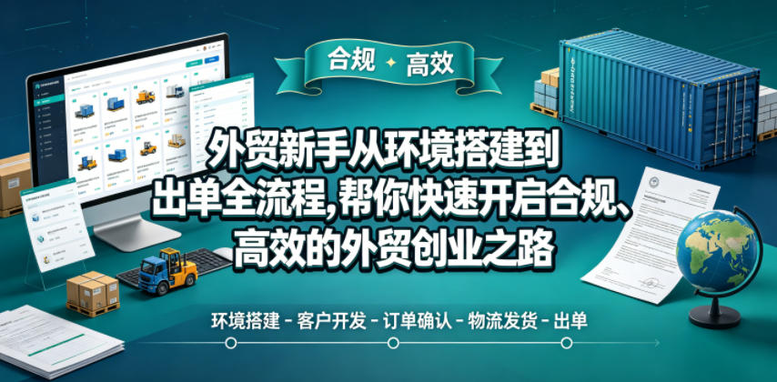 外贸新手从环境搭建到出单全流程，帮你快速开启合规、高效的外贸创业之路-悟空知识星球