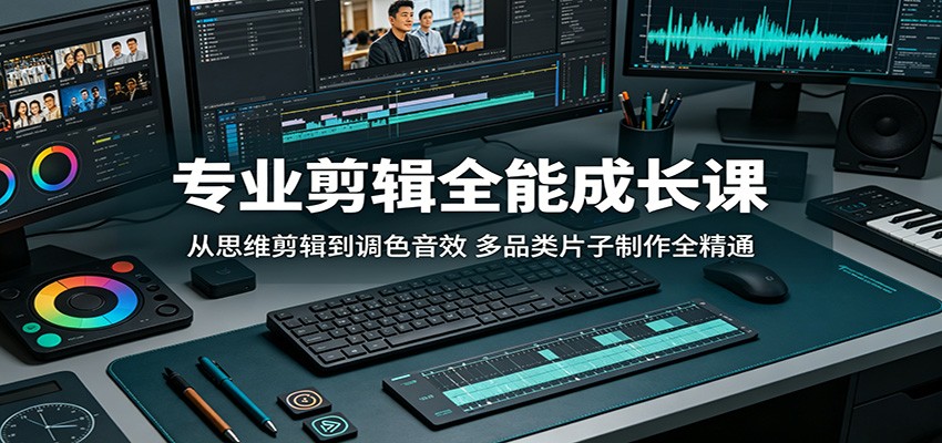 专业剪辑全能成长课:从思维剪辑到调色音效,多品类片子制作全精通-悟空知识星球