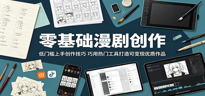 零基础漫剧创作:低门槛上手创作技巧,巧用热门工具打造可变现优质作品-悟空知识星球