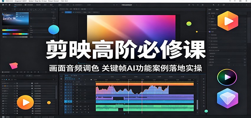 剪映高阶必修课：画面音频调色，关键帧AI功能案例落地实操-悟空知识星球