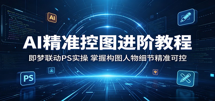 AI精准控图进阶教程：即梦联动PS实操，掌握构图人物细节精准可控-悟空知识星球