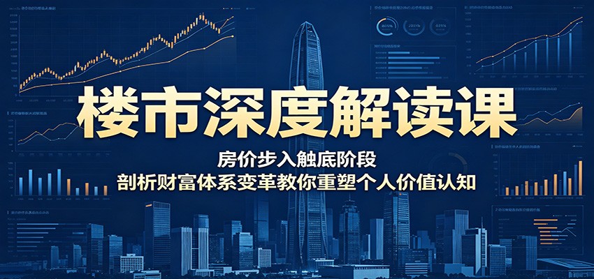 楼市深度解读课：房价步入触底阶段，剖析财富体系变革教你重塑个人价值认知-悟空知识星球