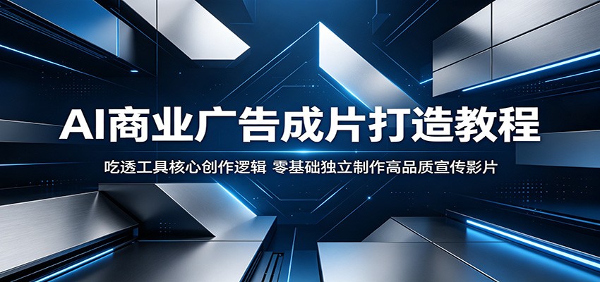 AI商业广告成片打造教程：吃透工具核心创作逻辑，零基础独立制作高品质宣传影片-悟空知识星球