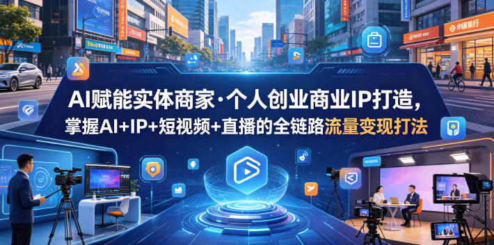 AI赋能实体商家·个人创业商业IP打造，掌握AI+IP+短视频+直播的全链路流量变现打法-悟空知识星球