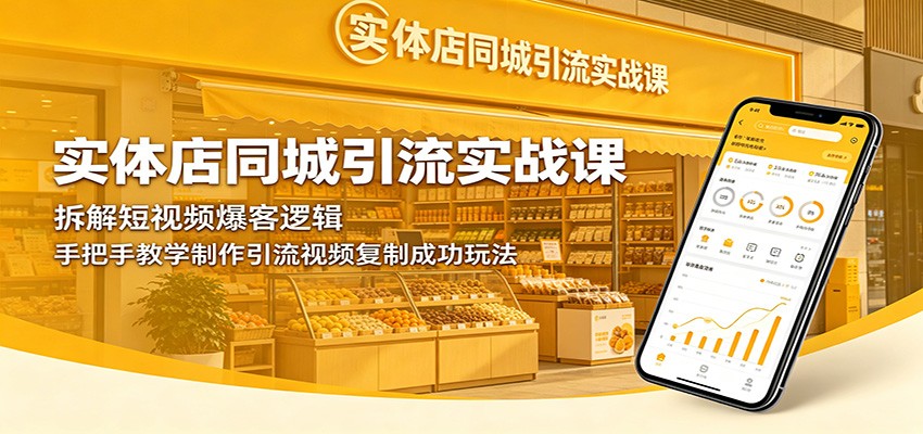实体店同城引流实战课：拆解短视频爆客逻辑，手把手教学制作引流视频复制成功玩法-悟空知识星球