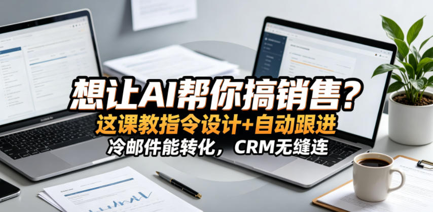 想让AI帮你搞销售？这课教指令设计+自动跟进，冷邮件能转化，CRM无缝连！【原创双语字幕】-悟空知识星球