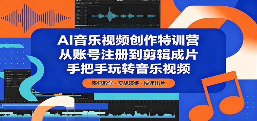 AI音乐视频创作特训营：从账号注册到剪辑成片，手把手玩转音乐视频-悟空知识星球