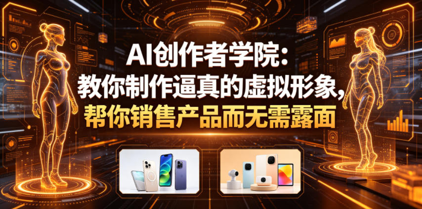 AI创作者学院：教你制作逼真的虚拟形象，帮你销售产品而无需露面【原创双语字幕】-悟空知识星球