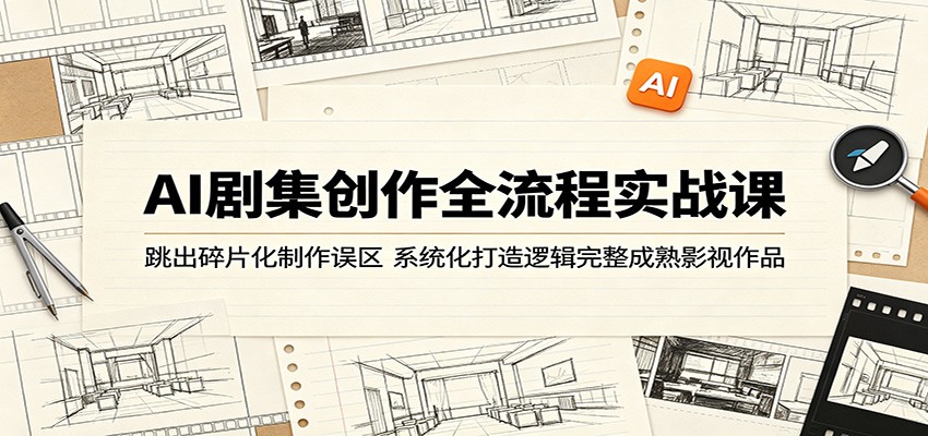 AI剧集创作全流程实战课：跳出碎片化制作误区，系统化打造逻辑完整成熟影视作品-悟空知识星球