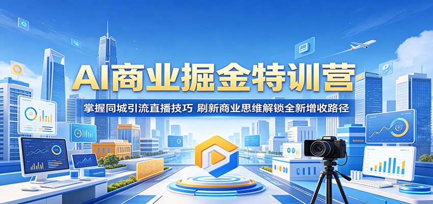 AI商业掘金特训营：掌握同城引流直播技巧，刷新商业思维解锁全新增收路径-悟空知识星球
