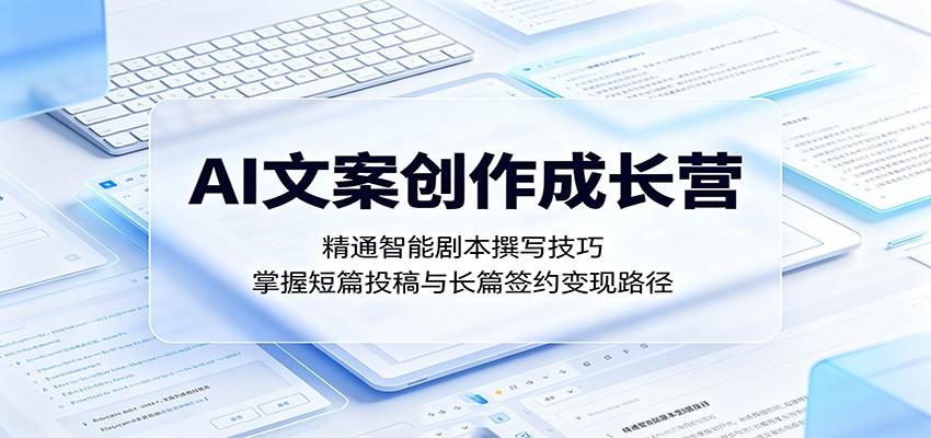 AI文案创作成长营：精通智能剧本撰写技巧，掌握短篇投稿与长篇签约变现路径-悟空知识星球
